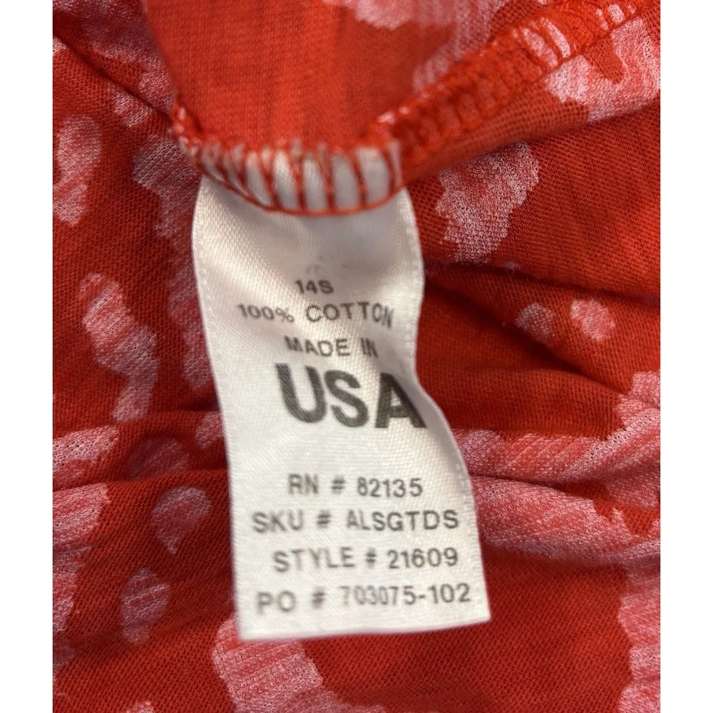 Fresh Produce Shirt Womens Size XL Pink Pattern Long Sleeve‎ Made USA - Picture 4 of 5